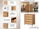 Naturlig Plus 4-Drawer Tallboy