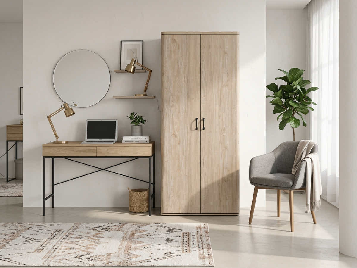 Nigella 2-Door Wooden File Cabinet