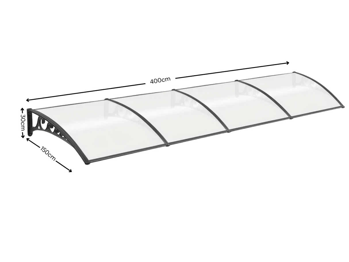 Clear Window Awning 150cm x 400cm