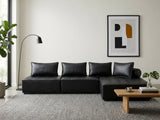 Suellen Sectional Sofa Set PU - Black