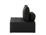Suellen Sectional Sofa Set PU - Black