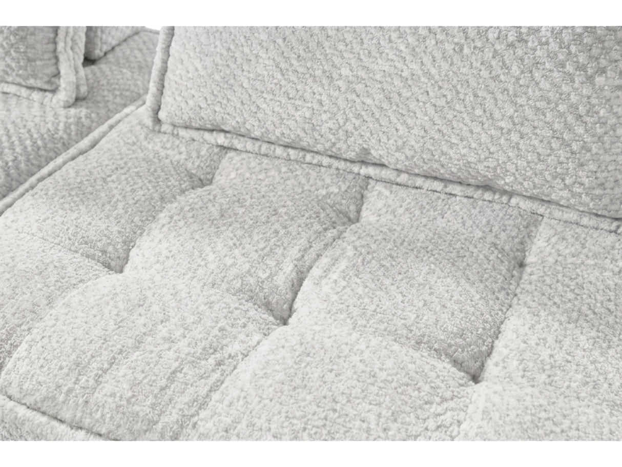 Suellen Sectional Sofa Set Pineapple Velvet - White