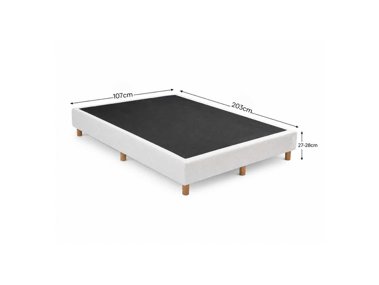 DS Xclusive Boucle Bed Base - King Single