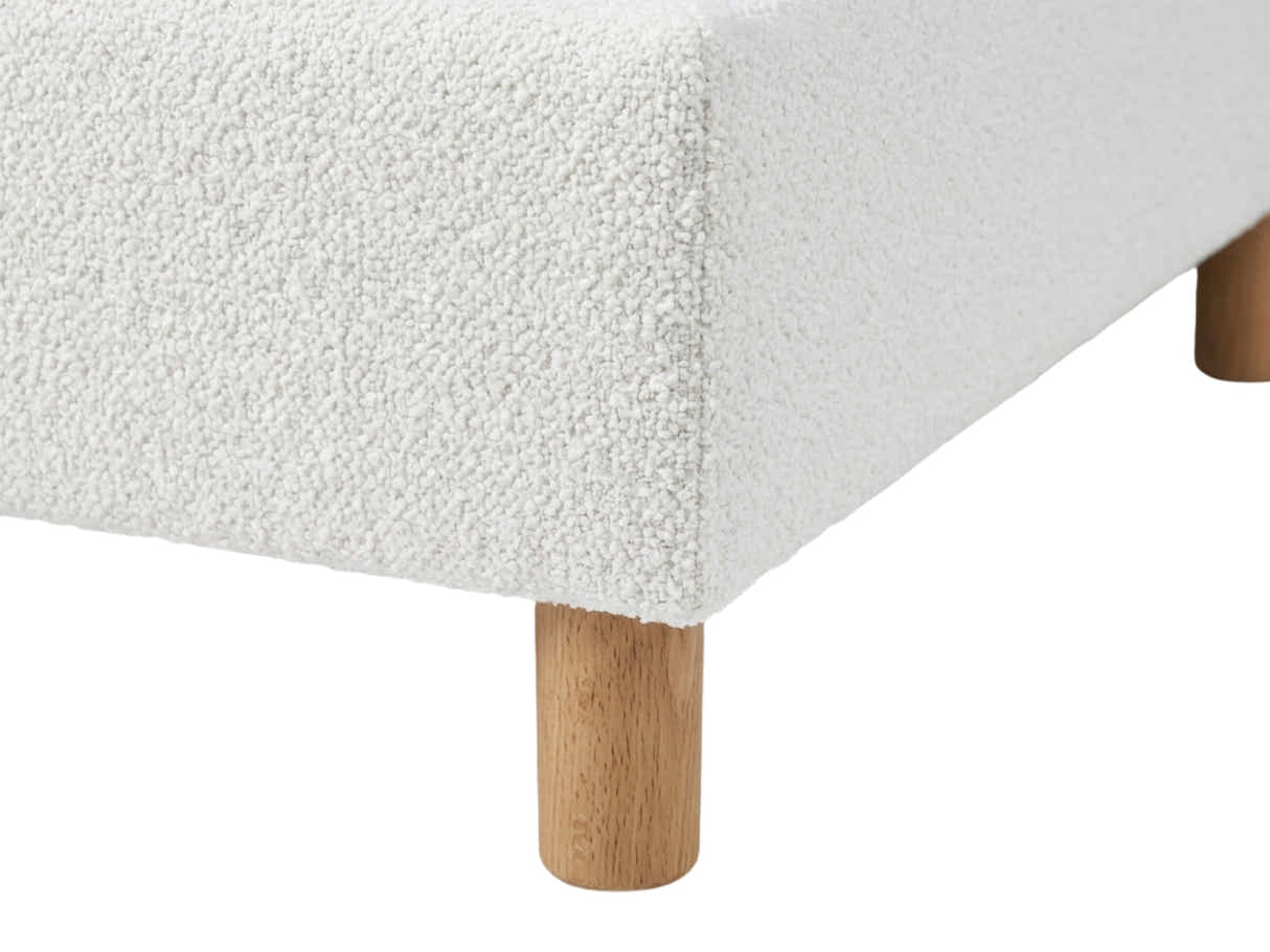 DS Xclusive Boucle Bed Base - King Single