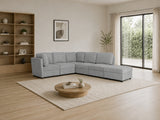 Rory Sectional Sofa Set Linent - Light Grey