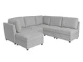 Rory Sectional Sofa Set Linent - Light Grey