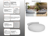 Pilo Outdoor Round Lounger - Grey