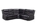 Khloe Recliner Sofa Set PU - Black