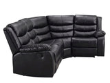 Khloe Recliner Sofa Set PU - Black