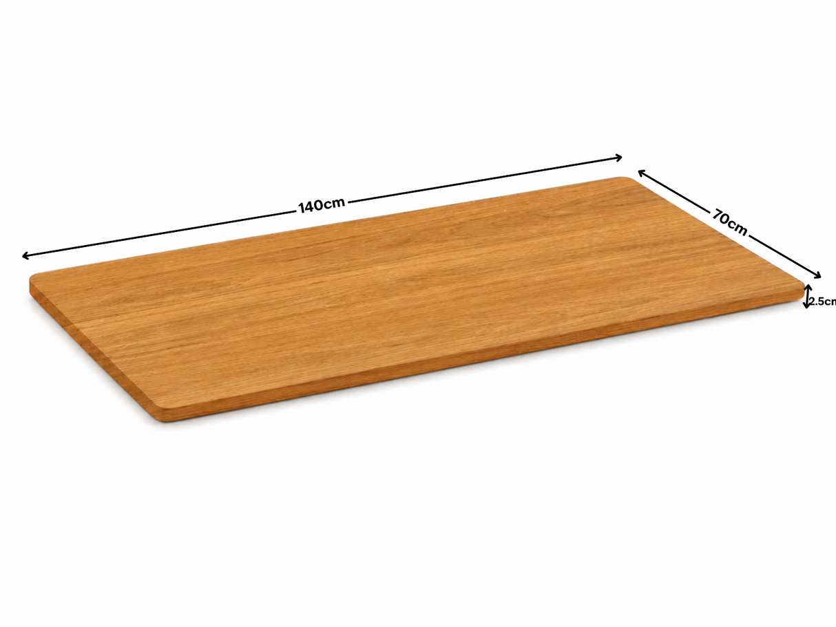 25mm Table Top 140 x 70 cm - Oak