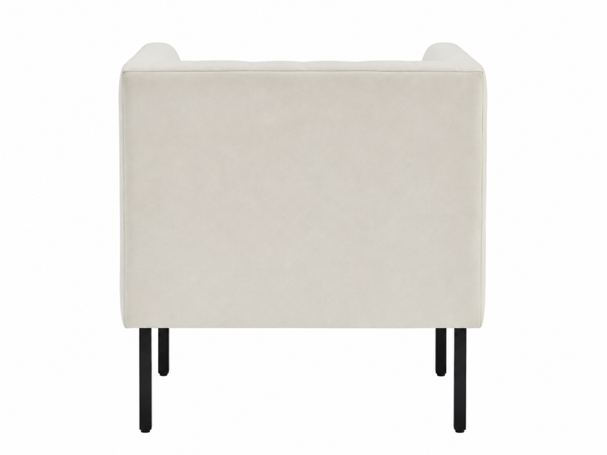 Tufted Club Chair - White