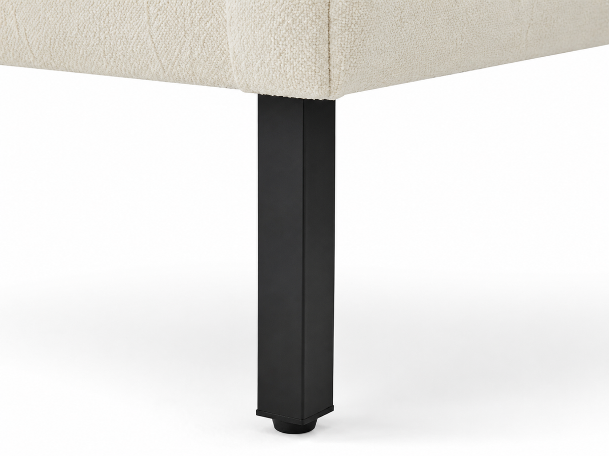 Tufted Club Chair - White
