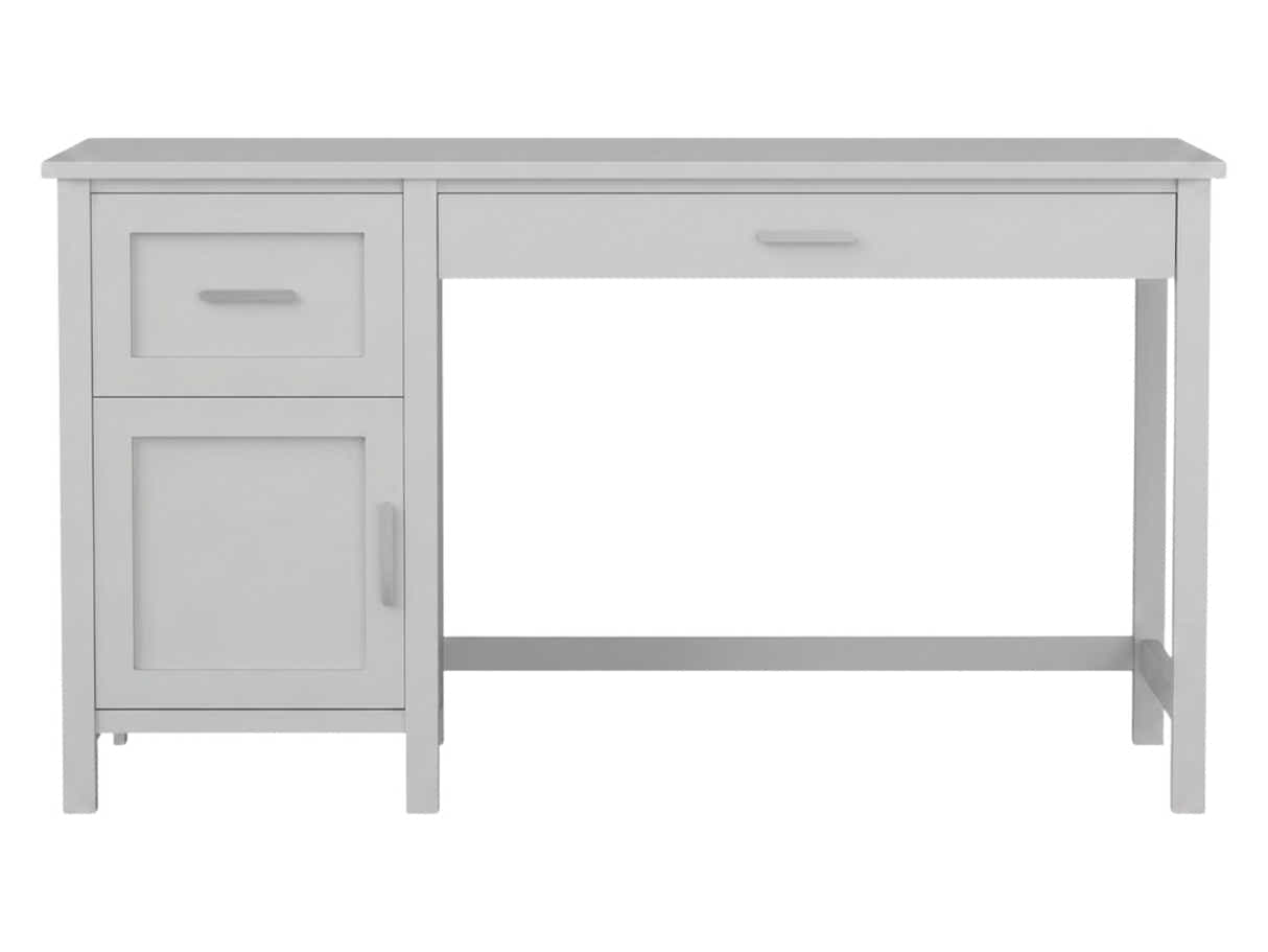 Home Office Desk with Storage - Grey
