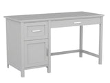 Home Office Desk with Storage - Grey