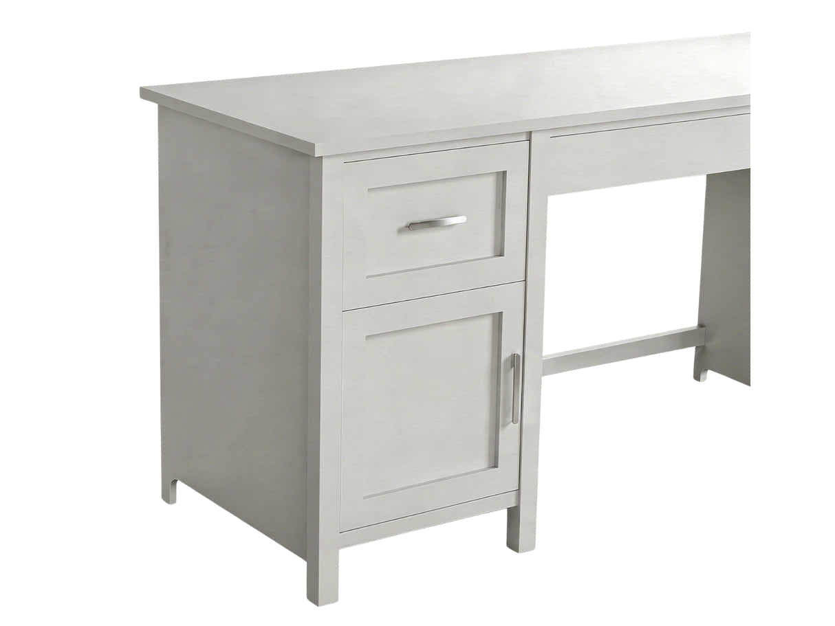 Home Office Desk with Storage - Grey