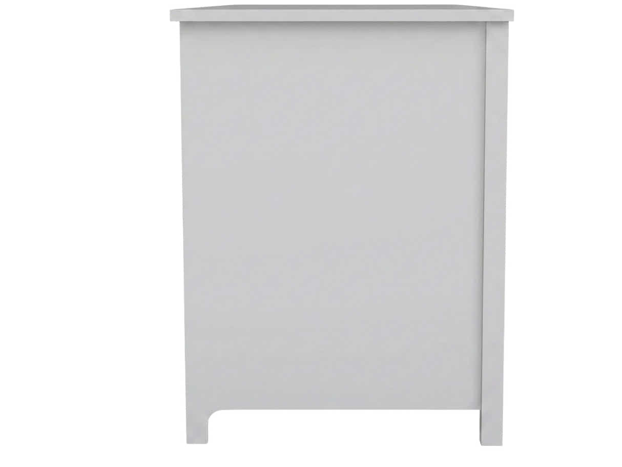 Home Office Desk with Storage - Grey