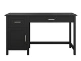 Home Office Desk with Storage - Black