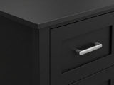 Home Office Desk with Storage - Black
