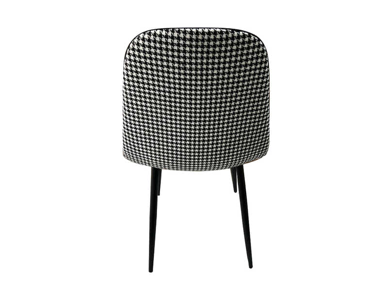 Axis Velvet Dining Seat x4 Houndstooth New