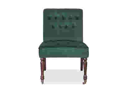 Pirie Velvet Accent Chair - Dark Green