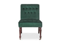 Pirie Velvet Accent Chair - Dark Green