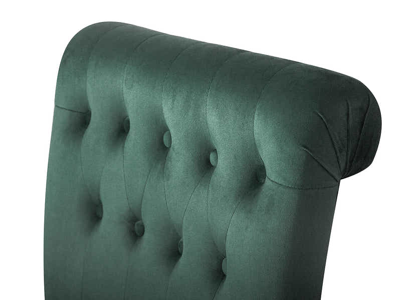 Pirie Velvet Accent Chair - Dark Green