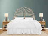 Rattan Bedhead Leaf - Double Natural