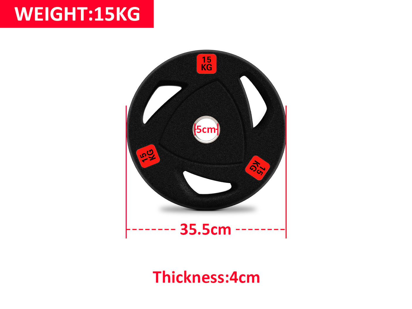 Rubber Weight Plate 15KG