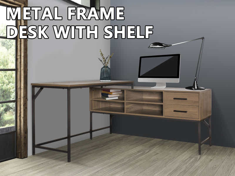 Desk with Shelf