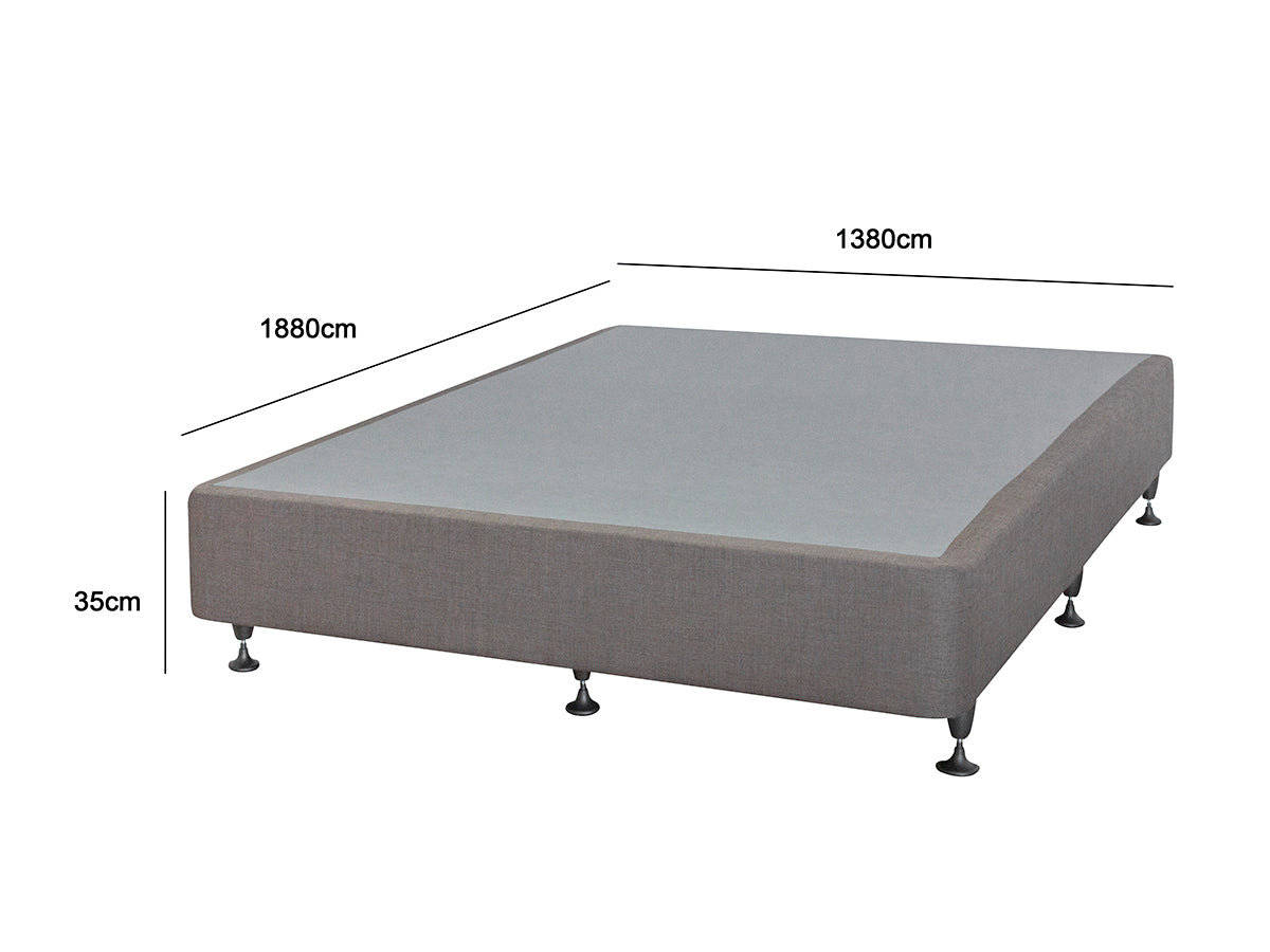 T DS NZ MADE SW double bed base light Grey NZ