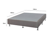 T DS NZ MADE SW double bed base light Grey NZ
