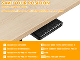 Table Top Oak + Height Adjustable Desk