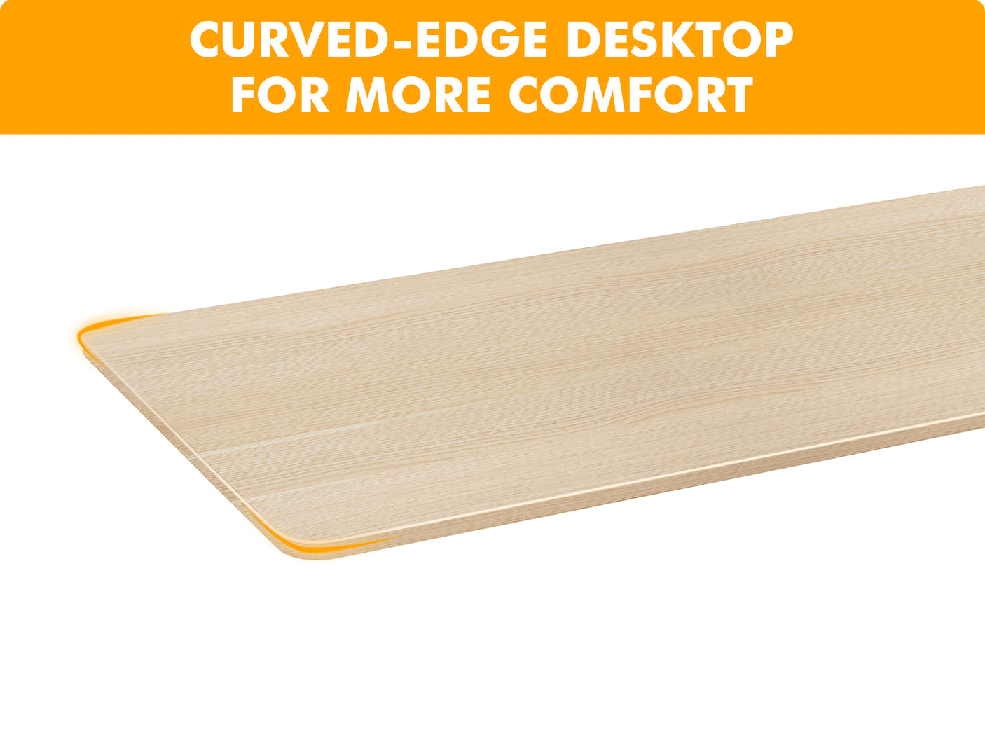 Table Top Oak + Height Adjustable Desk