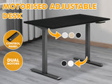 Table Top Black + Height Adjustable Desk