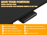 Table Top Black + Height Adjustable Desk