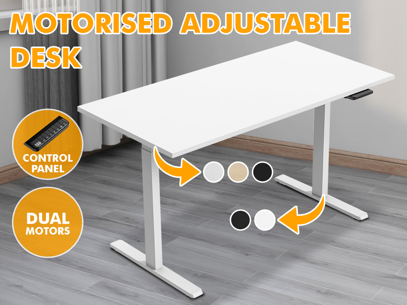 Table Top + Height Adjustable Desk