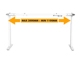 Table Top Height Adjustable Desk Frame Dual Motors