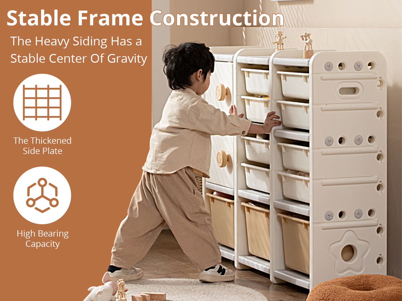 Kids Toy Storage Shelf