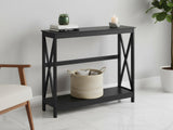 DS Console Table With Shelf - Black
