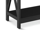 DS Console Table With Shelf - Black
