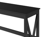 DS Console Table With Shelf - Black