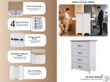 Adelle 4-Drawer Tallboy
