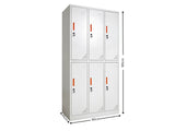 6-Door Locker - Creamy White