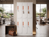 6-Door Locker - Creamy White