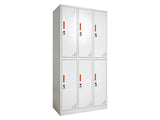 6-Door Locker - Creamy White