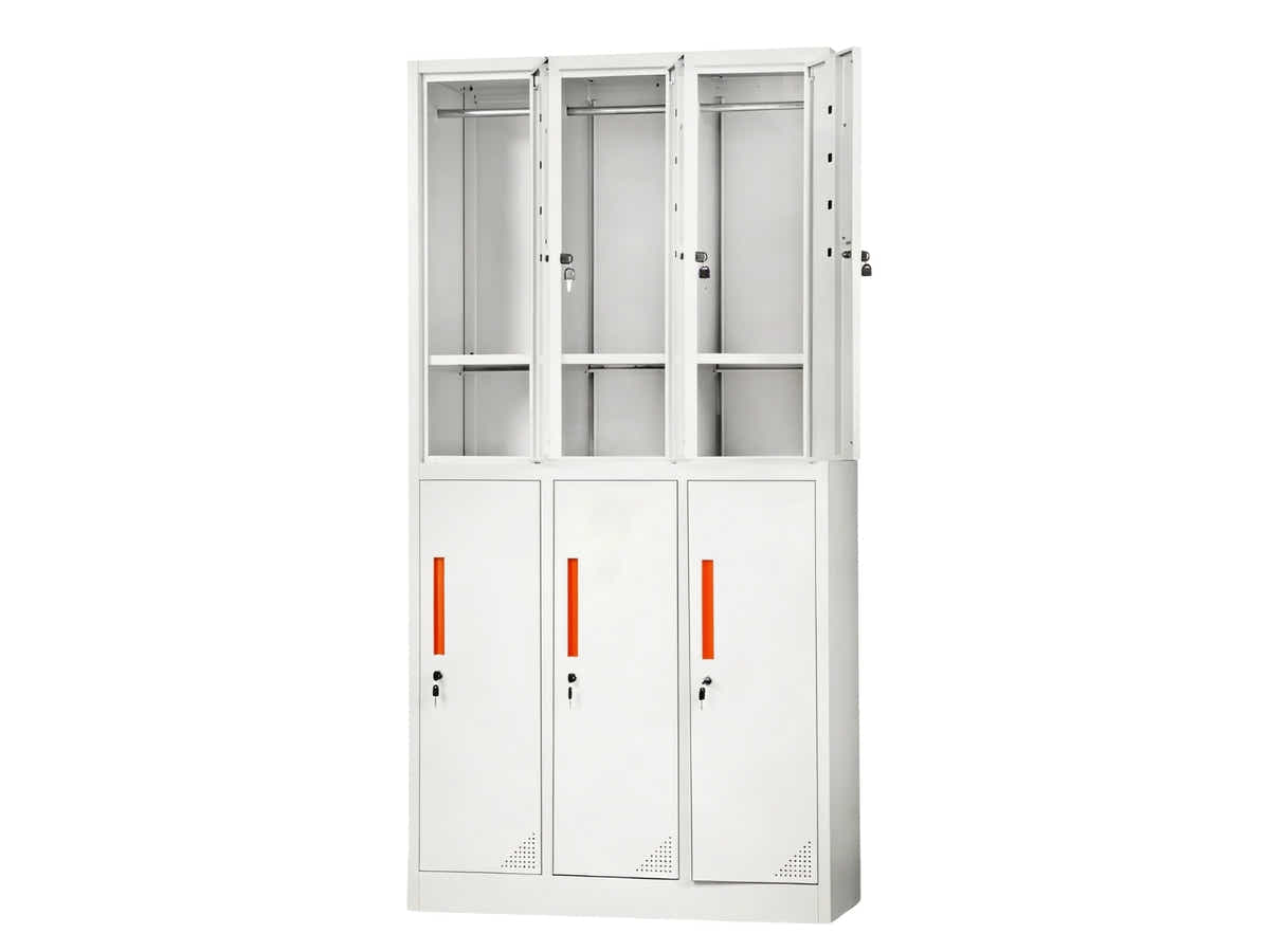 6-Door Locker - Creamy White