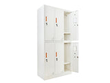 6-Door Locker - Creamy White