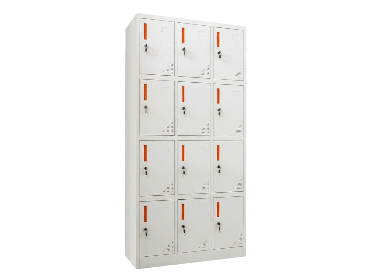12-Door Locker - Creamy White