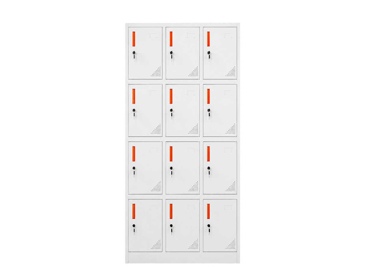12-Door Locker - Creamy White