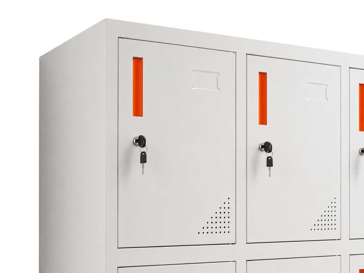 12-Door Locker - Creamy White